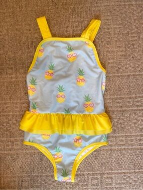 NWOT Sal & Pimenta pineapple swimsuit size 12